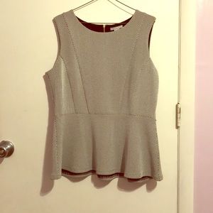 Short Sleeved Black & White Top